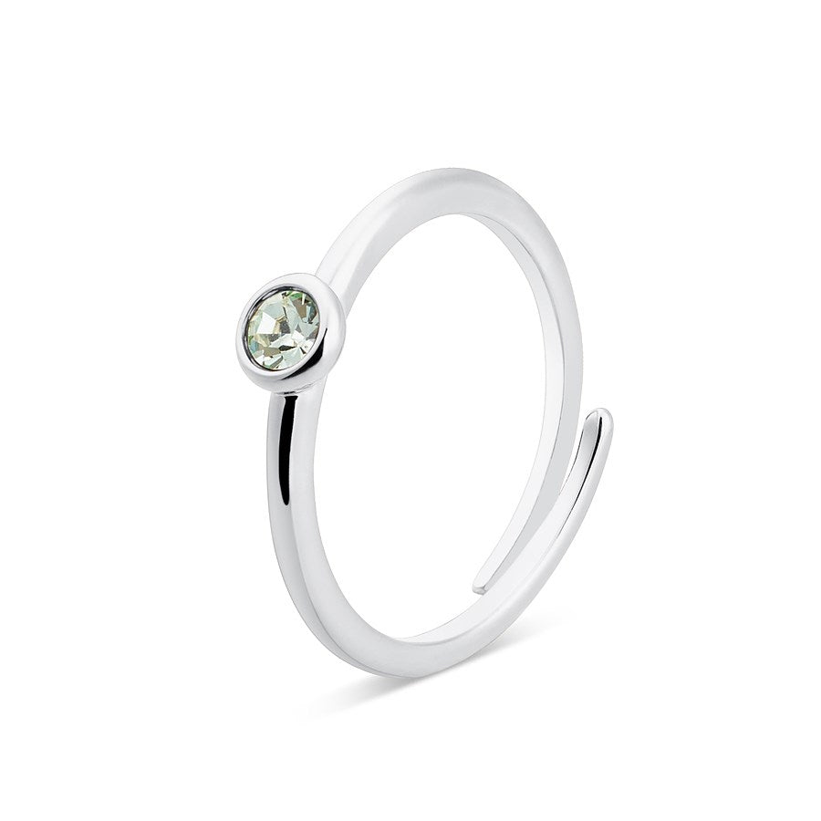 Karma Silver August Adjustable Ring