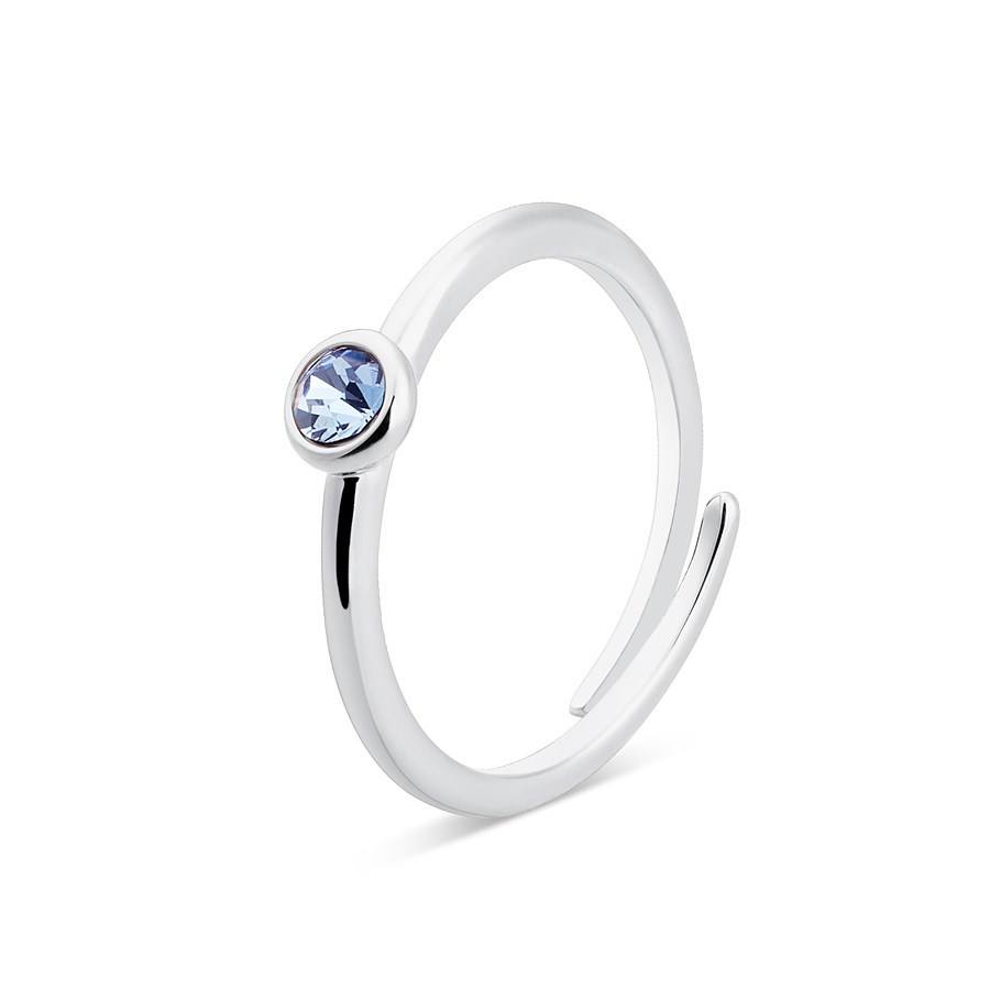 Karma Silver September Adjustable Ring