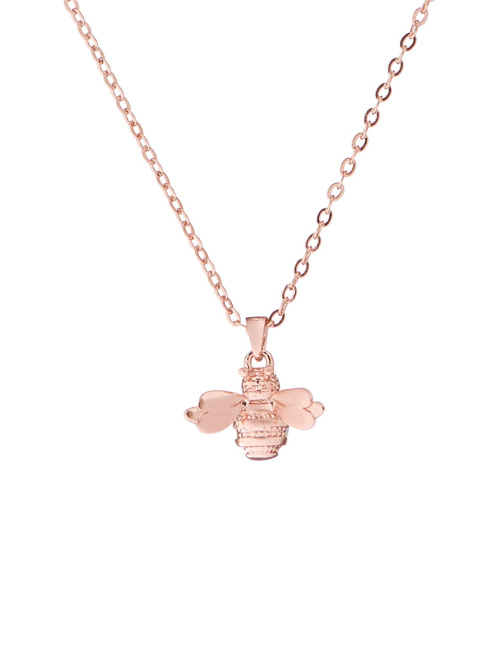 Ted Baker Bellema Brushed Rose Gold Bumble Bee Necklace