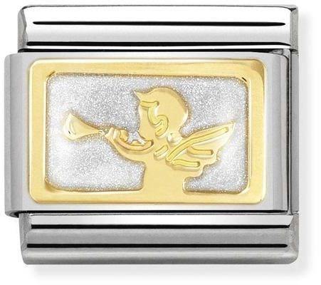 Nomination Gold Good News Messenger Angel Charm
