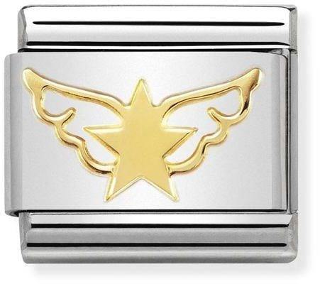 Nomination Gold Star Angel Charm