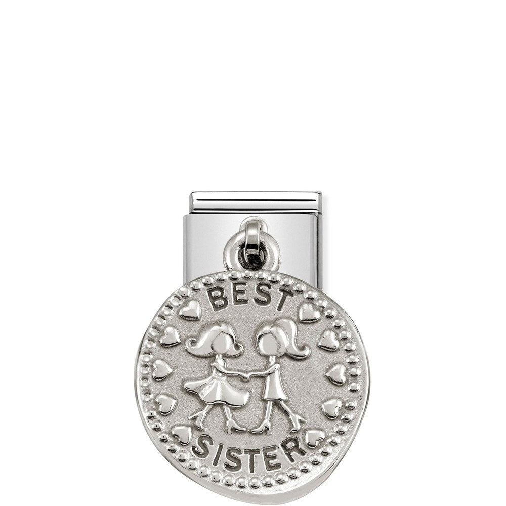Nomination Silver shine Best Sister Charm