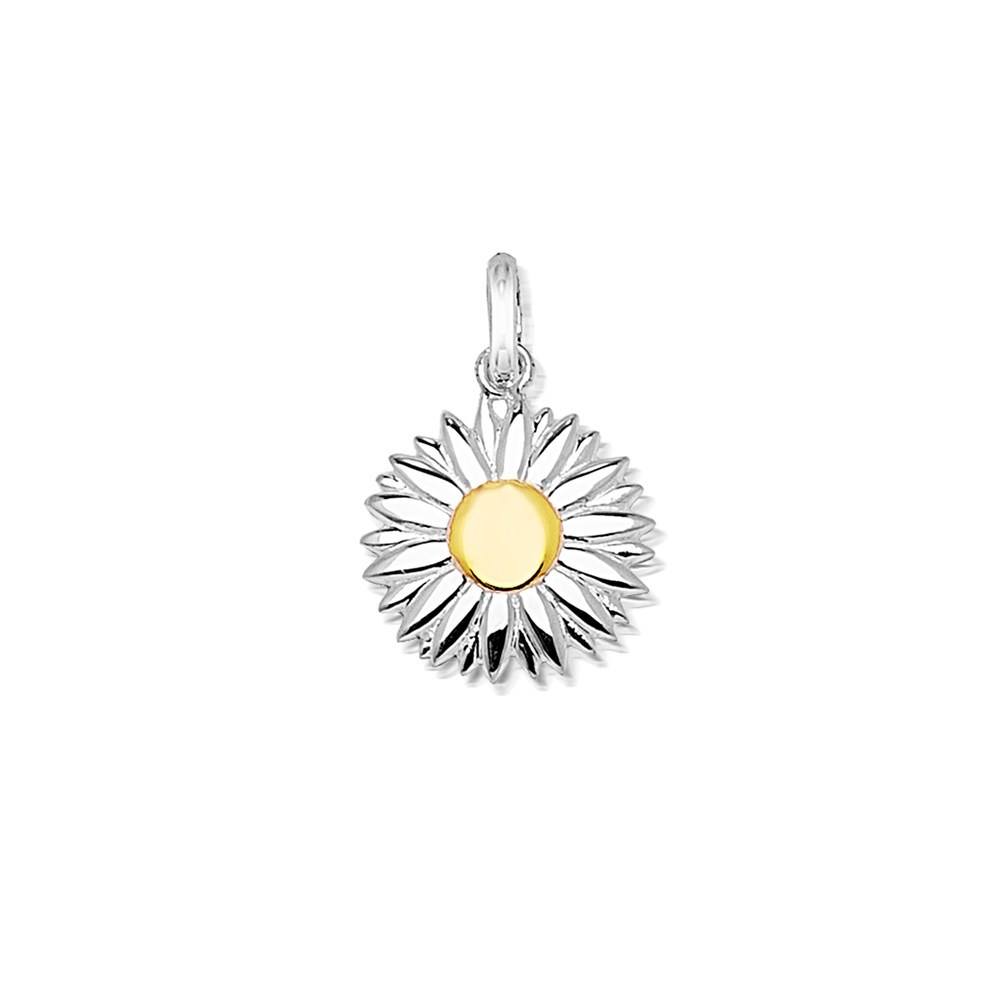 Argento Gold + Silver Daisy Pendant