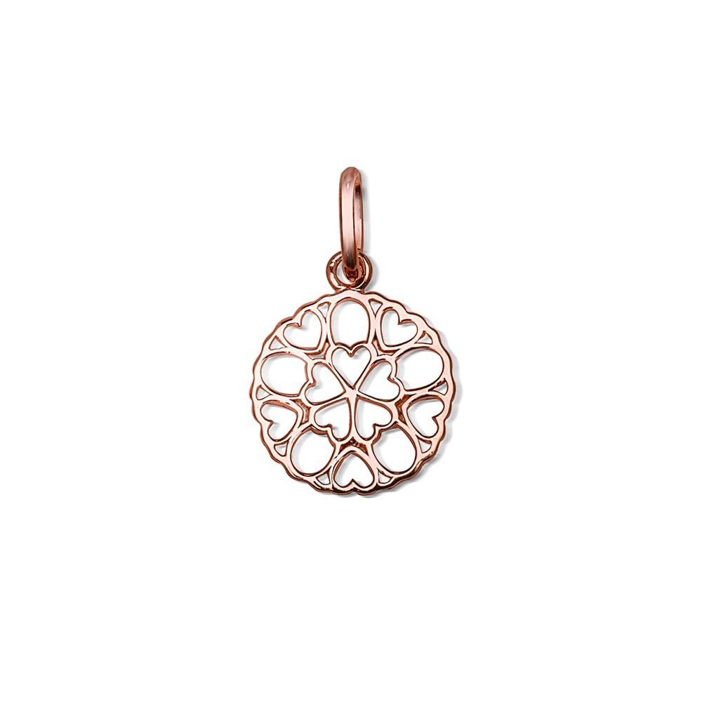 Argento Rose Gold Cluster Heart Pendant