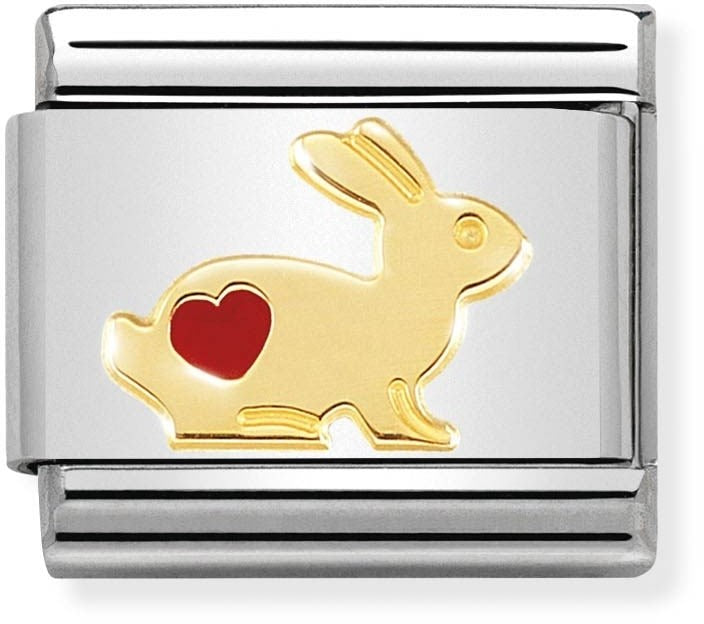 Nomination Rabbit Heart Charm
