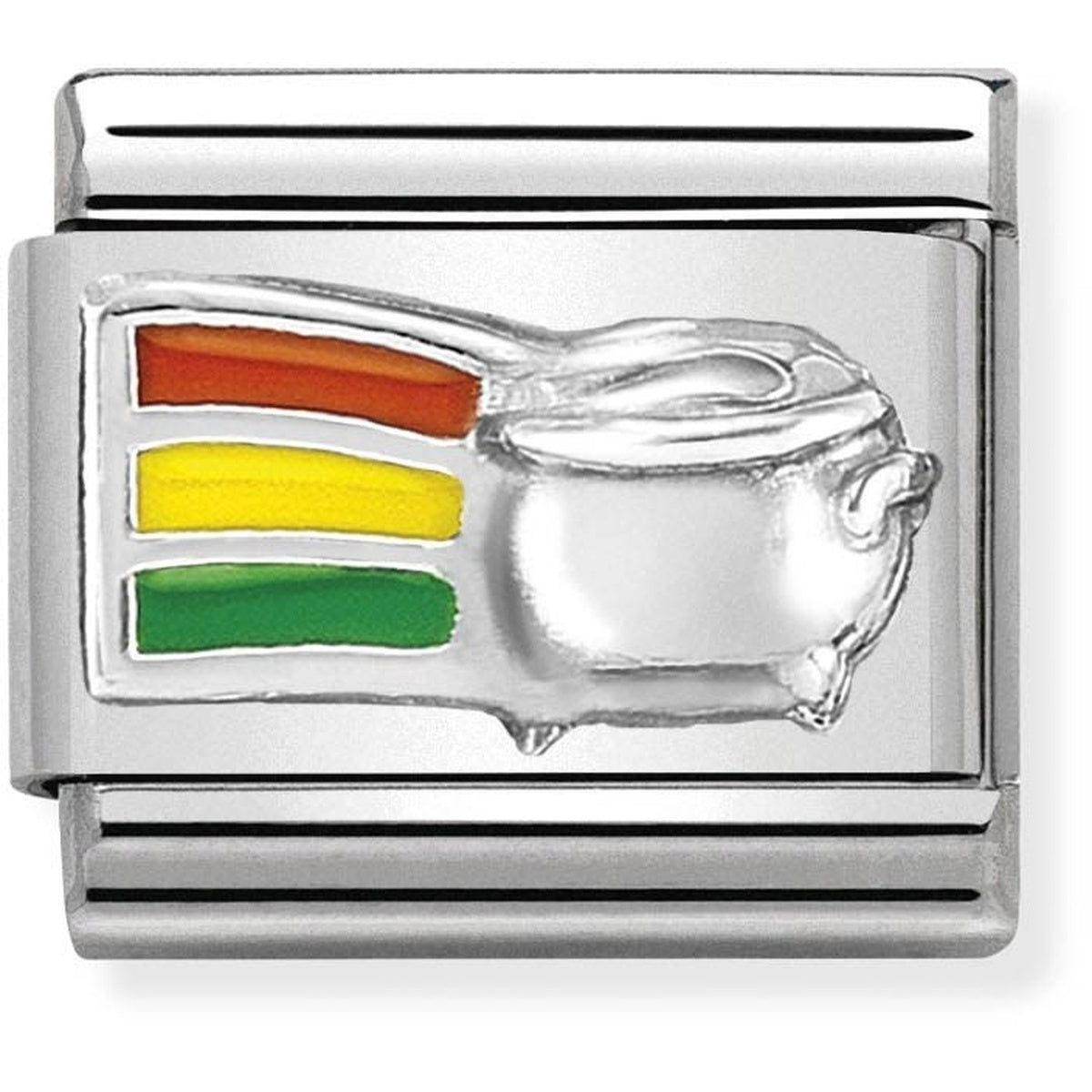 Nomination Rainbow Pot Of Gold Charm