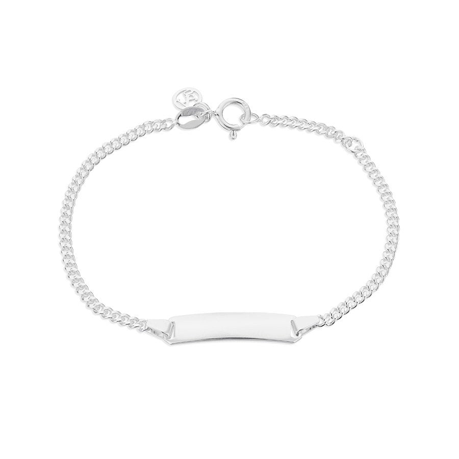 Argento Childrens Engravable Bar Bracelet