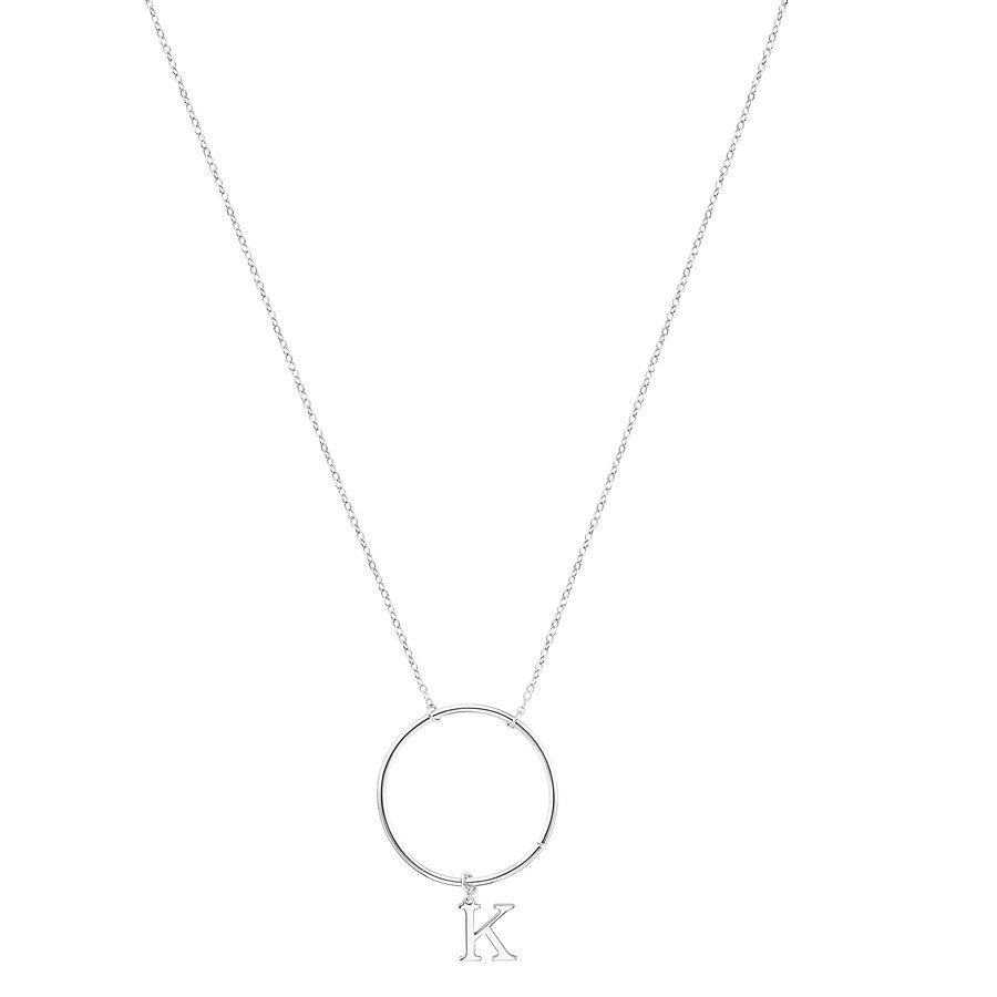 Argento Silver Letter K Pendant Charm