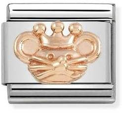 Nomination Rose Gold Mouse King Charm