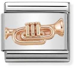 Nomination Rose Gold Trumpet Charm