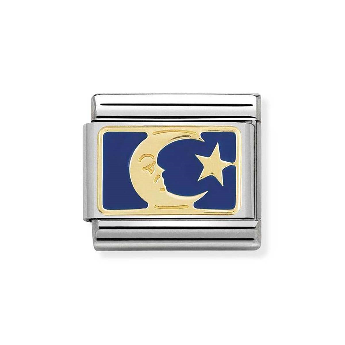 Nomination Blue Plate Moon Charm