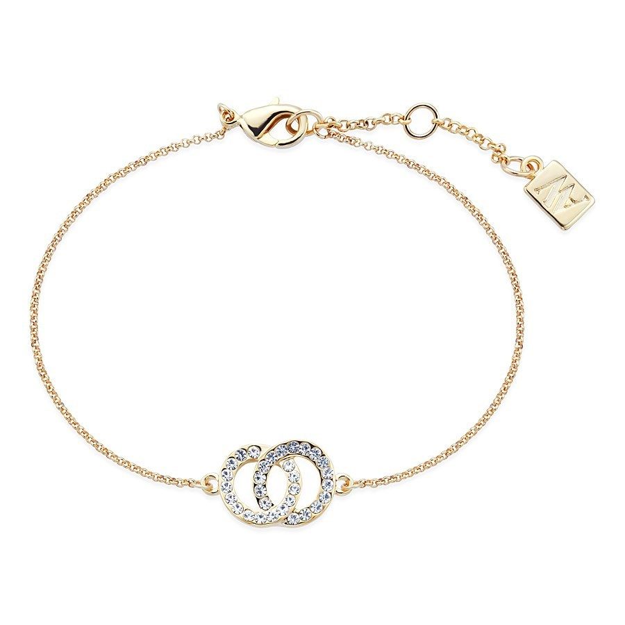 August Woods Gold Crystal Link Circle Bracelet