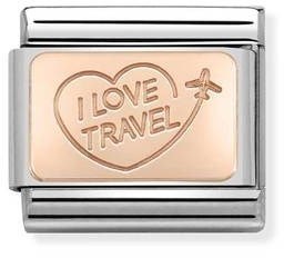 Nomination I Love Travel Charm