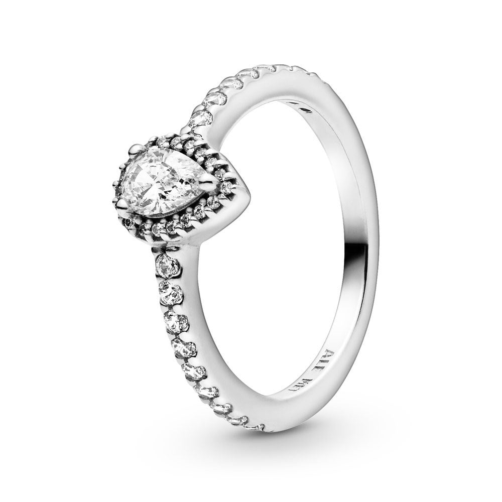 Pandora Classic Teardrop Halo Ring