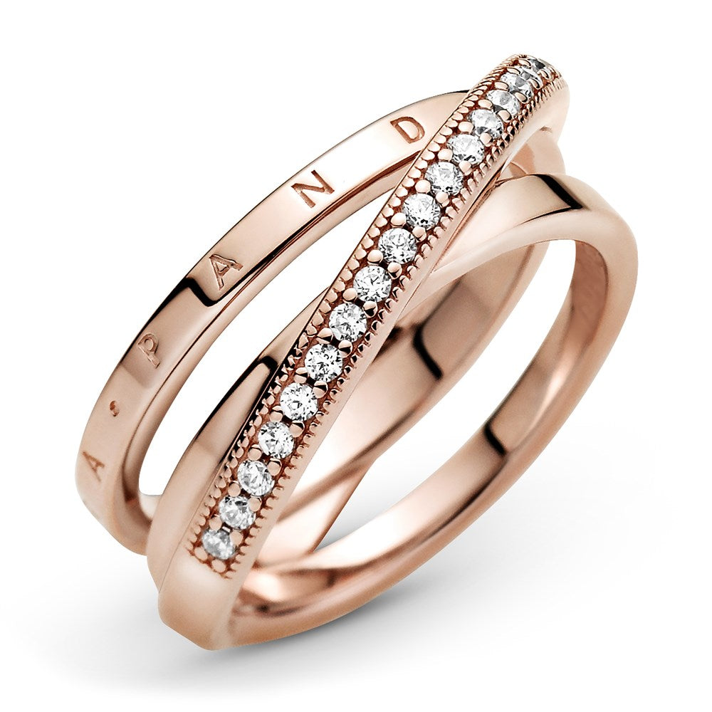 Pandora Rose Gold Signature Ring