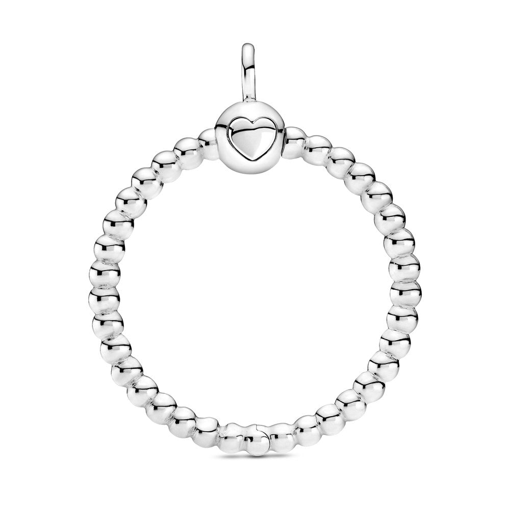 Pandora Medium Silver Beaded O Pendant