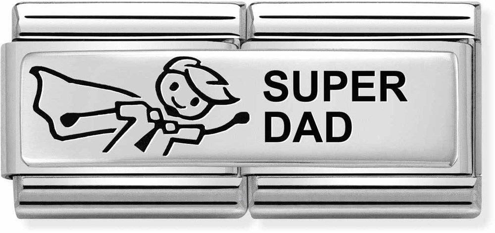 Nomination Silvershine Super Dad Double Charm