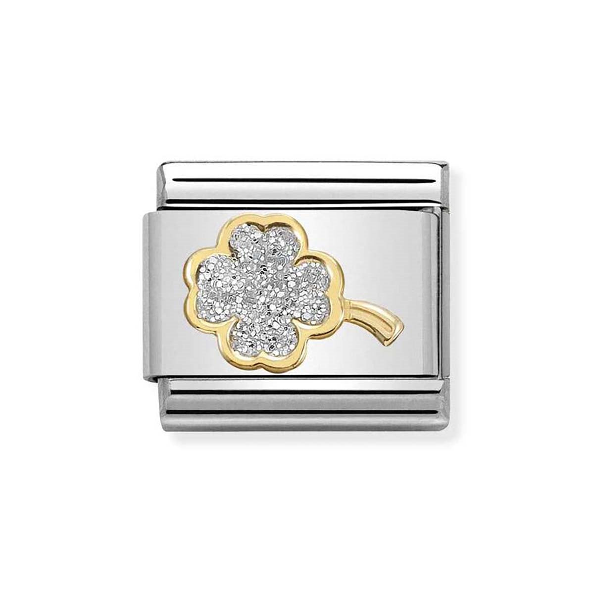 Nomination Four Leaf Clover Glitter Charm