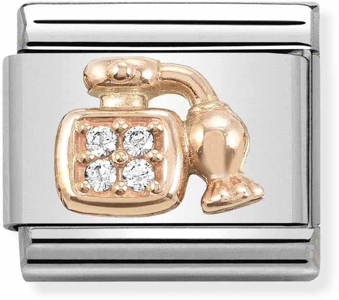 Nomination Rose Gold Crystal Perfume Charm