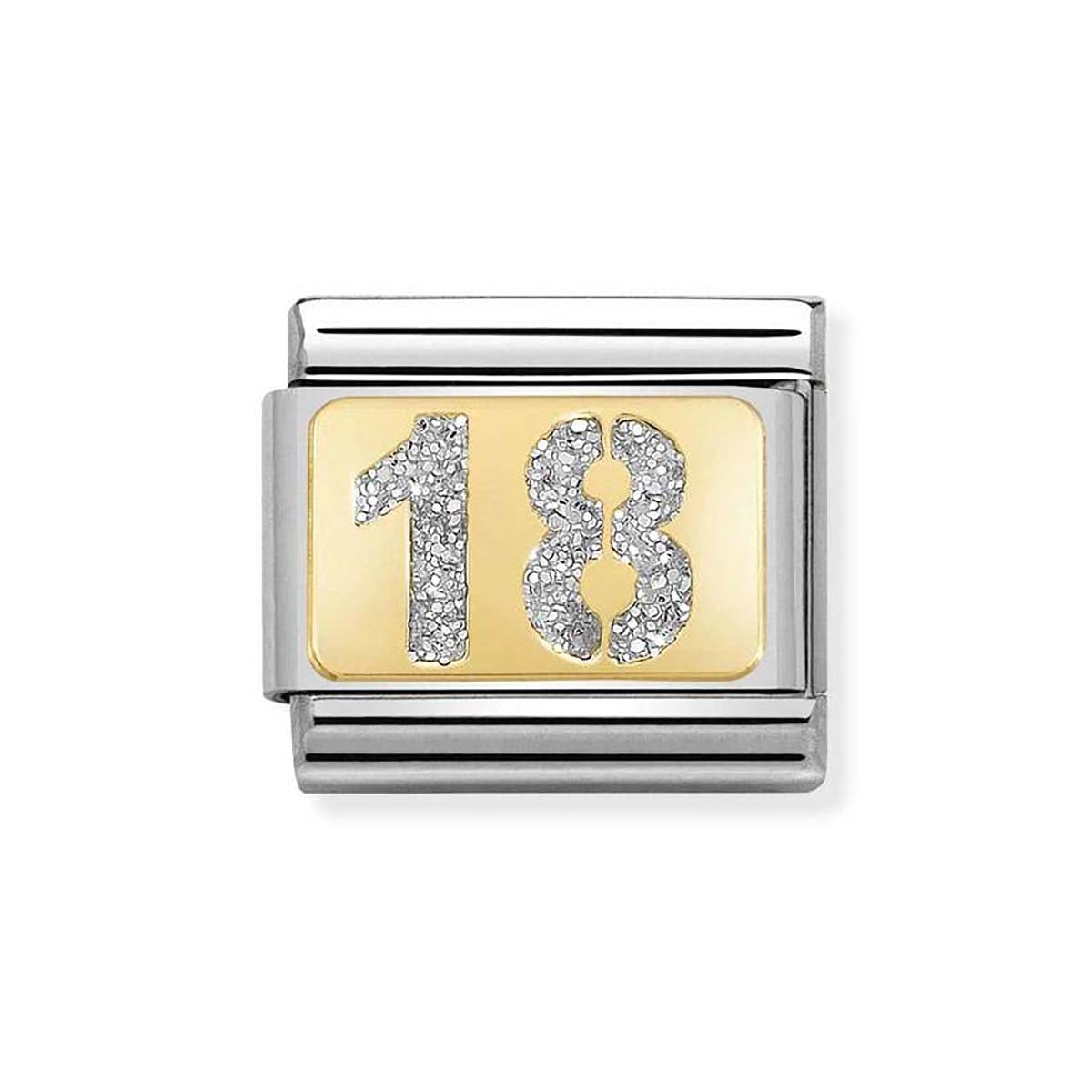 Nomination 18th Birthday Glitter Charm