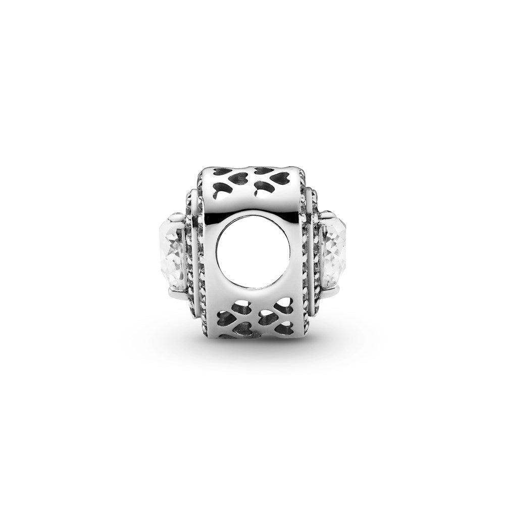 Pandora Sparkling Levelled Hearts Charm
