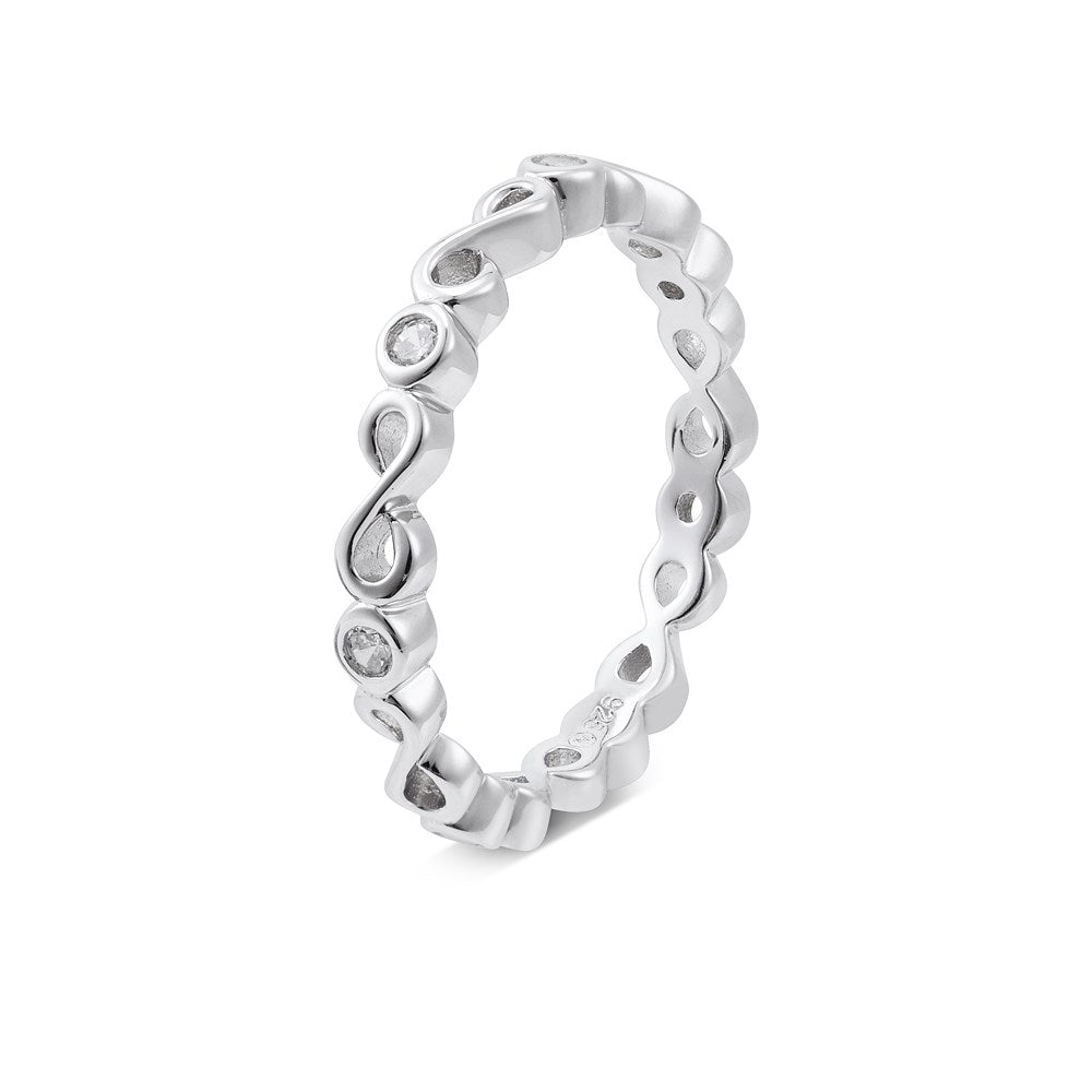 Argento Silver Infinity Band Ring