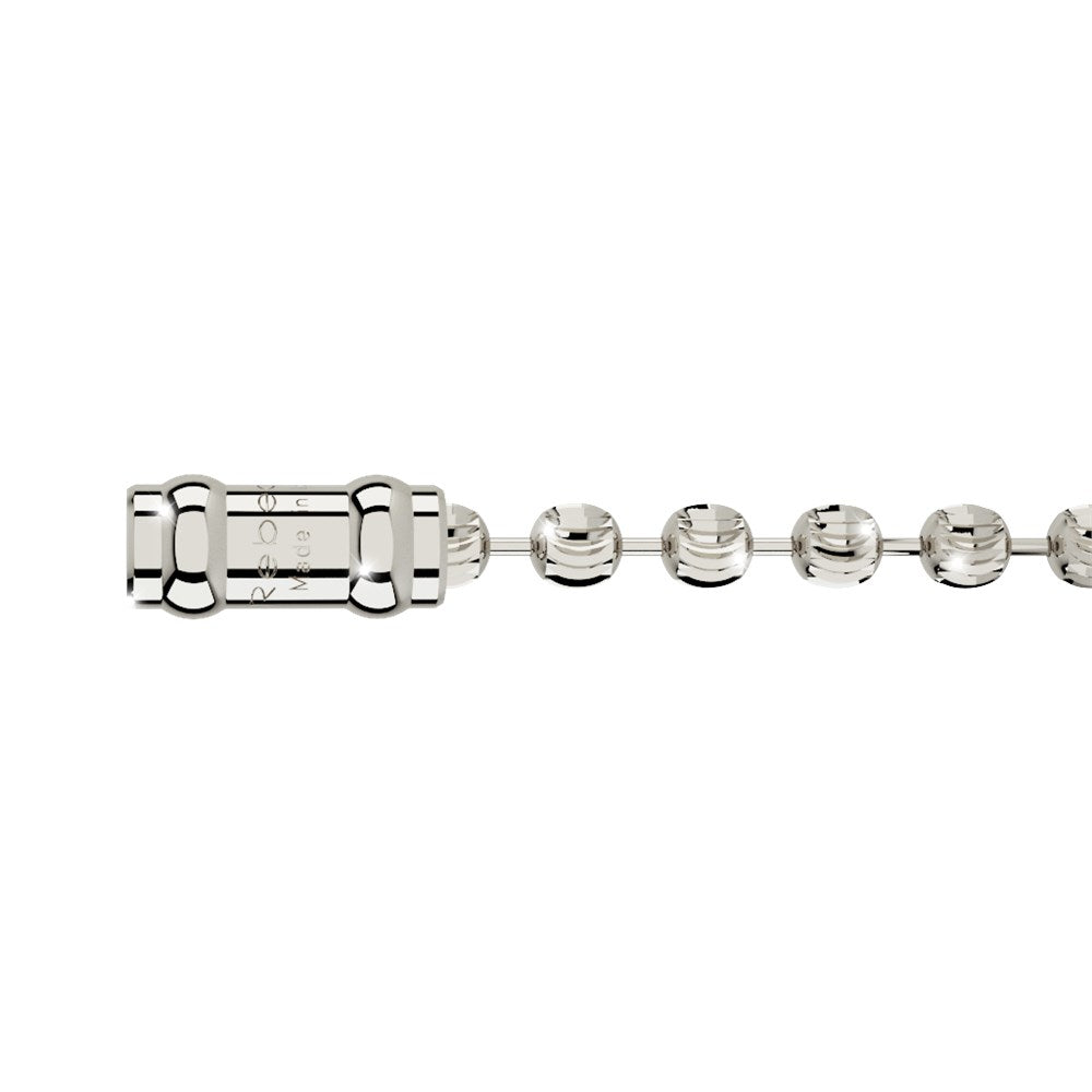 Rebecca My World Silver Milled Ball Bracelet