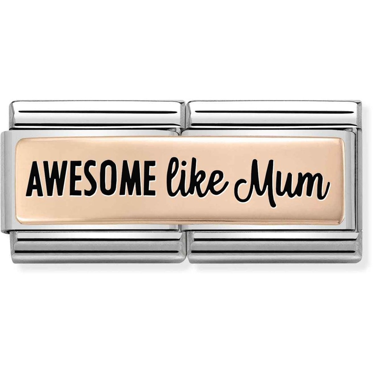 Nomination Rose Gold Awesome Like Mum Double Charm