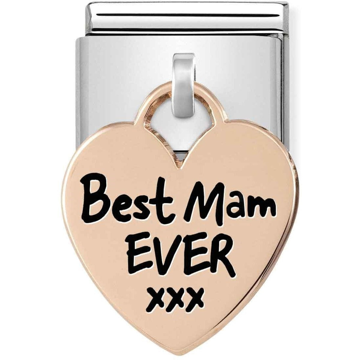 Nomination Rose Gold Best Mam Ever Heart Charm