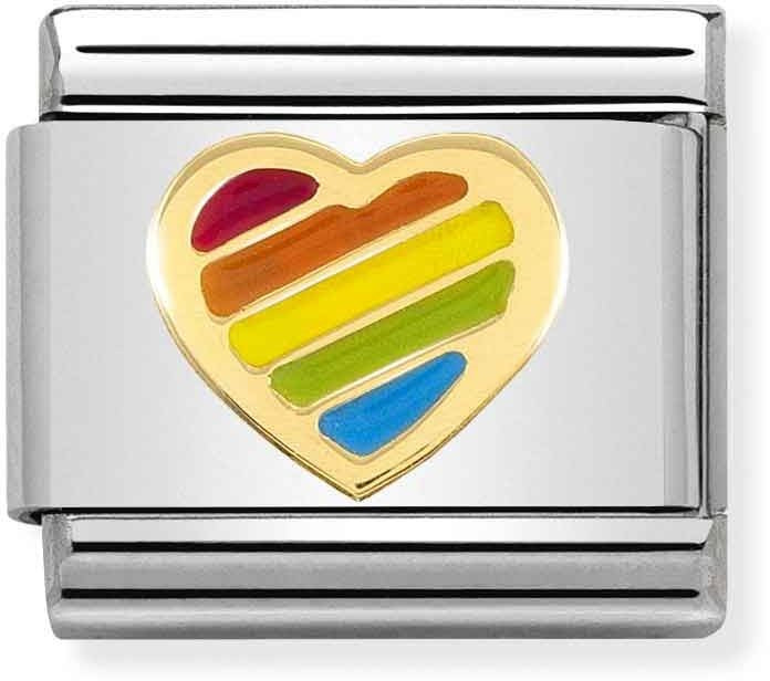 Nomination Rainbow Heart Charm