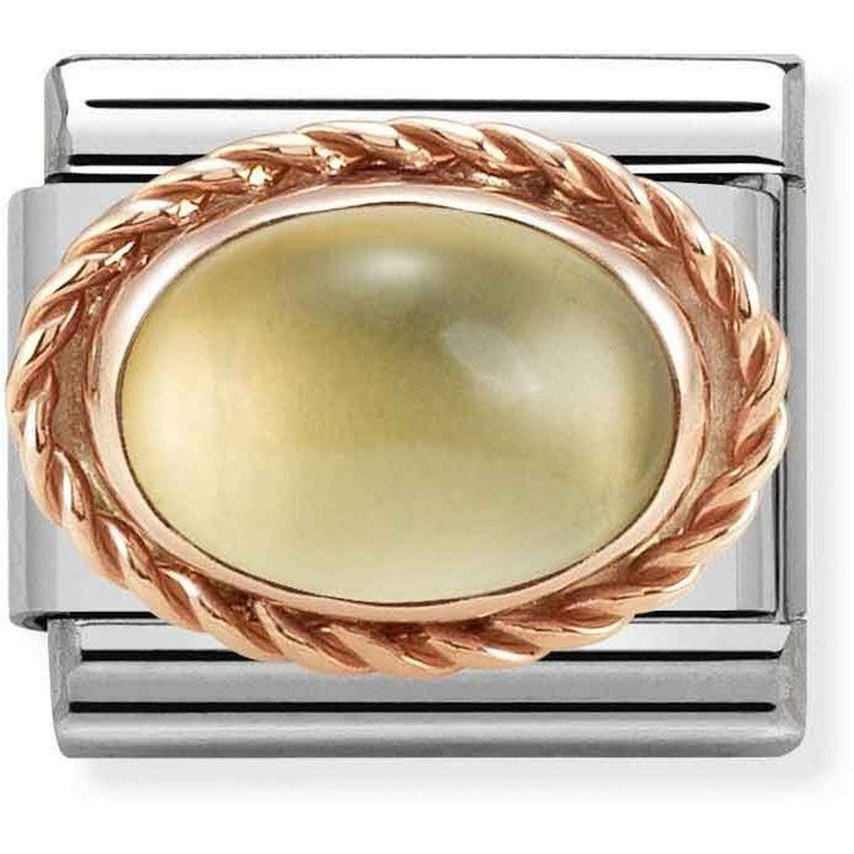 Nomination Rose Gold Citrine Oval Charm
