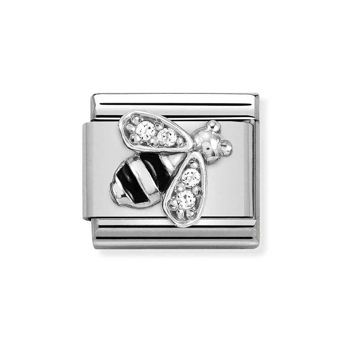 Nomination Silver Crystal Bee Charm