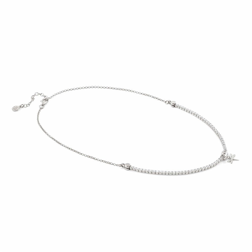 Nomination Chic Silver Crystal Dragonfly Necklace