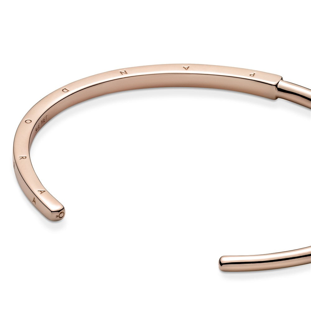 Pandora Rose Gold Signature I-D Bangle