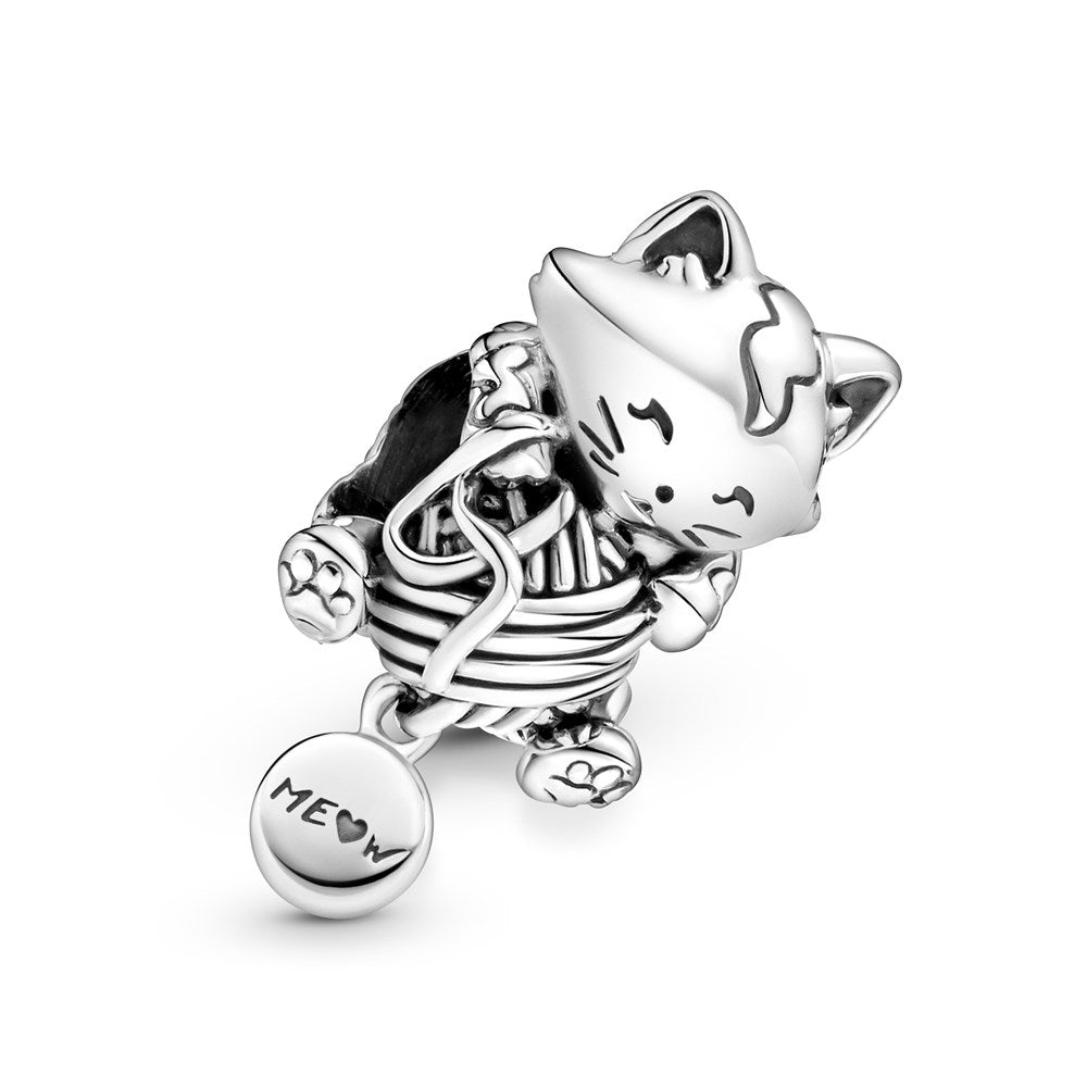 Pandora Kitten & Yarn Ball Charm