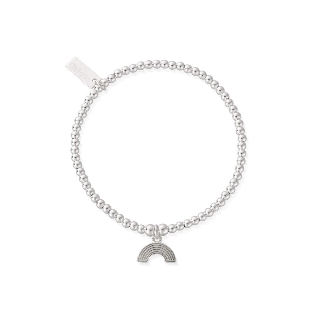 ChloBo Silver Cute Rainbow Bracelet