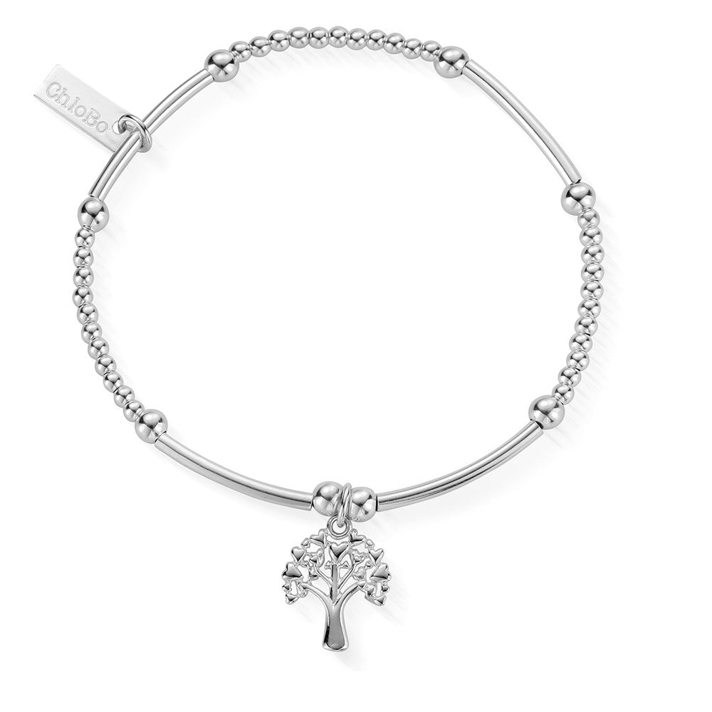 ChloBo Silver Cute Mini Tree Of Life Bracelet