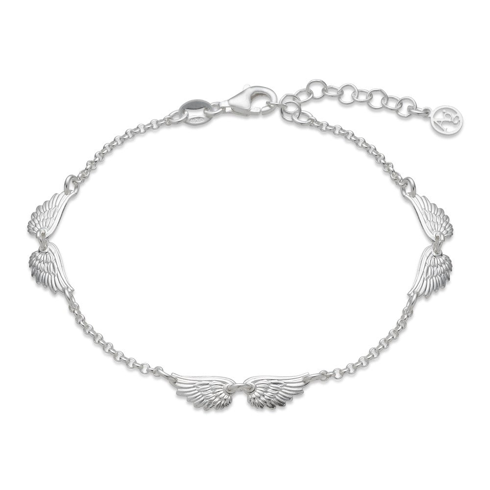Argento Recycled Silver Angel Wings Bracelet