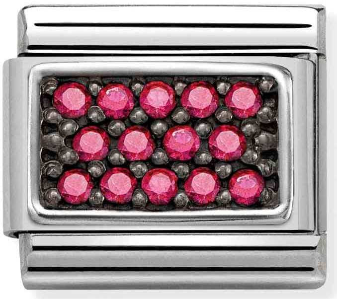 Nomination Pink Crystal Pavé Charm