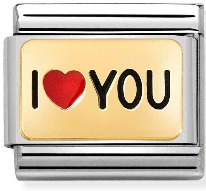 Nomination I Love You Heart Charm