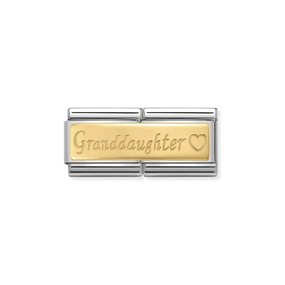 Nomination Gold Double Granddaughter Charm