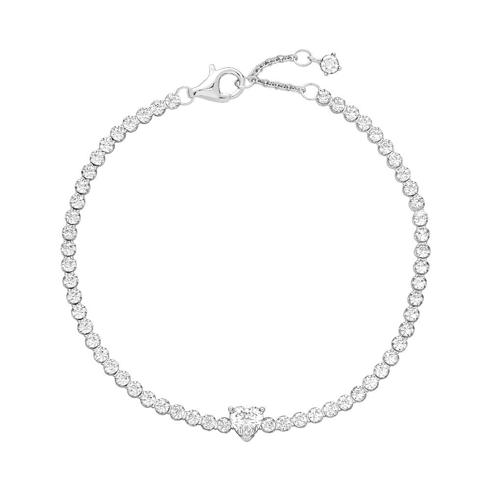 Pandora Sparkling Heart Tennis Bracelet