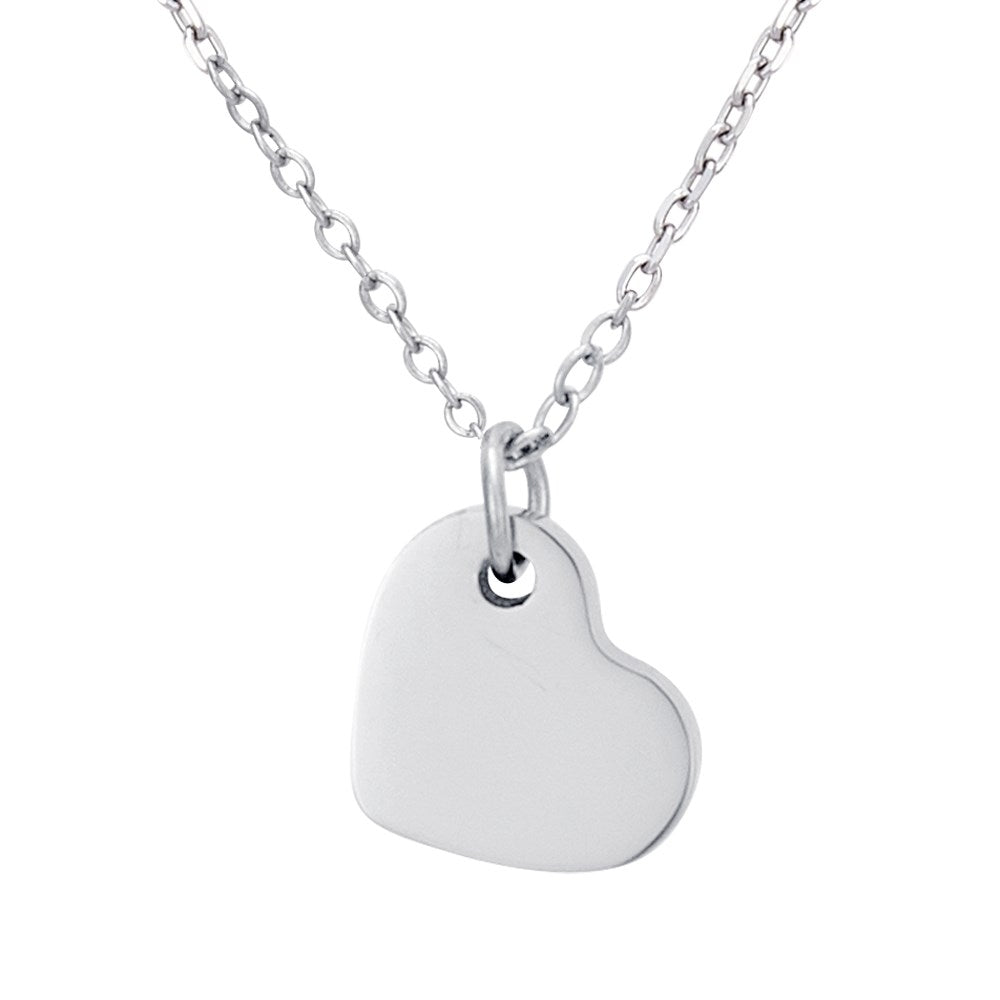 Karma Silver Heart Keyring & Necklace Set
