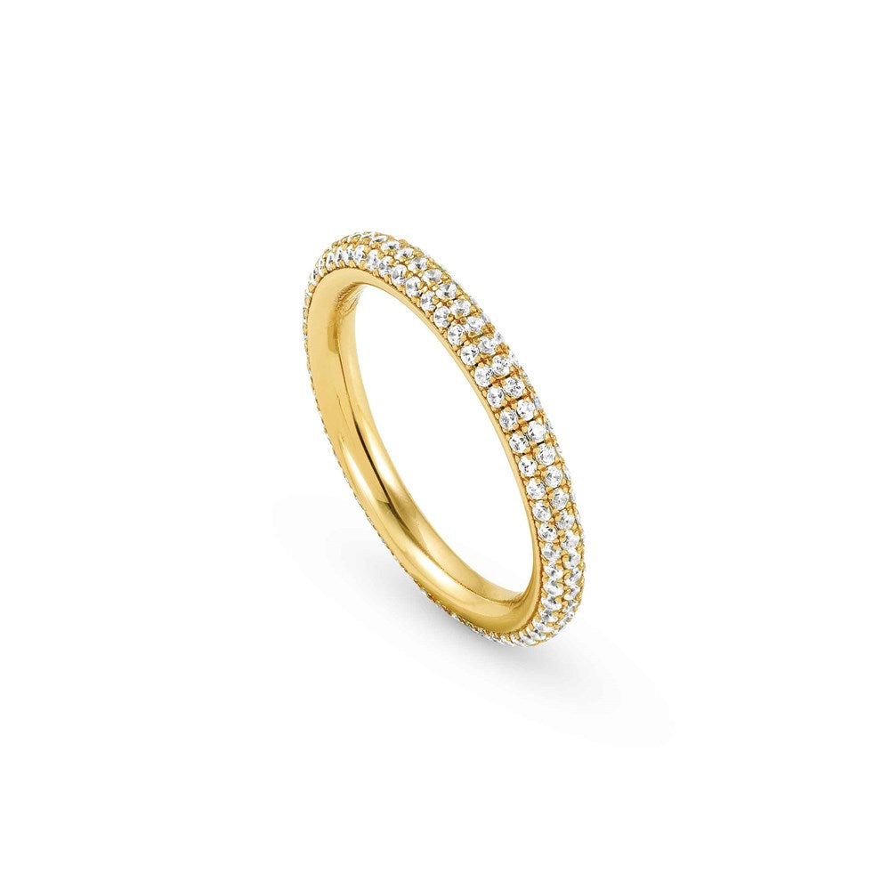 Nomination Endless Gold Crystal Band Ring Size 53