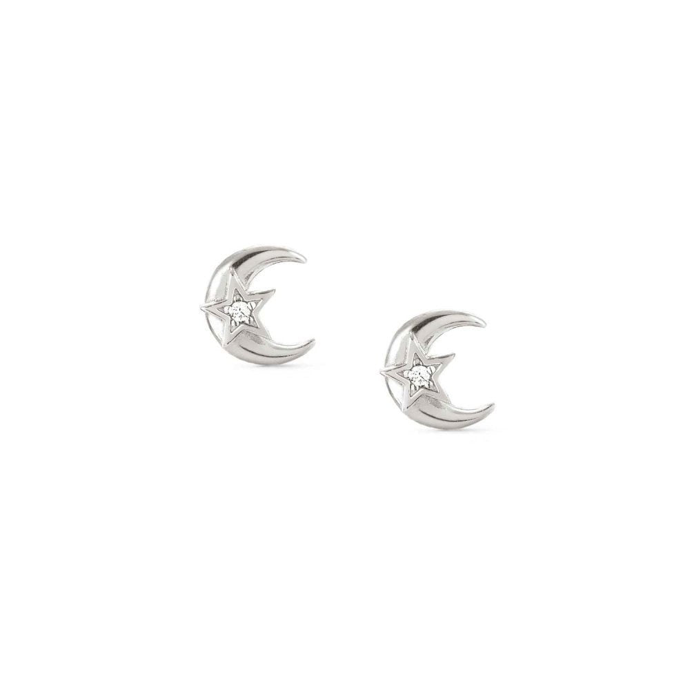 Nomination Sweetrock Silver Moon Crystal Earrings