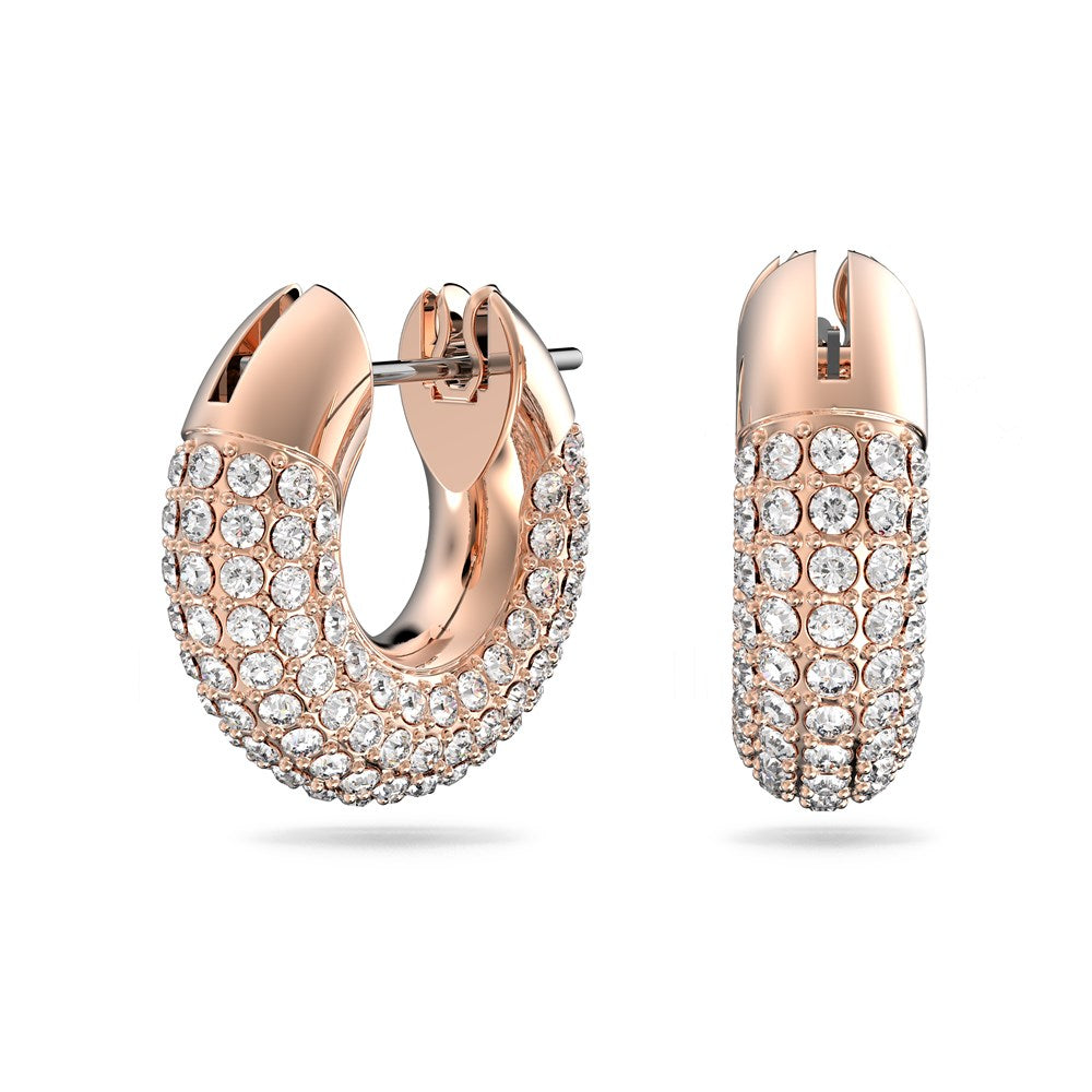 Swarovski Dextera Rose Gold Hoop Earrings