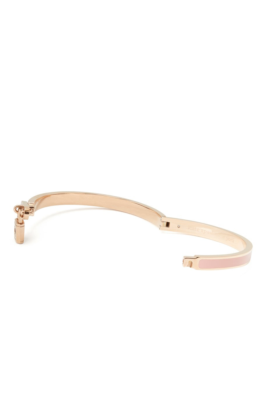 Kate Spade New York Blush & Gold Padlock Bangle