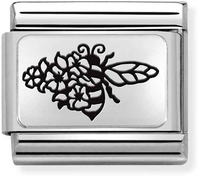 Nomination Bee With Flowers Charm