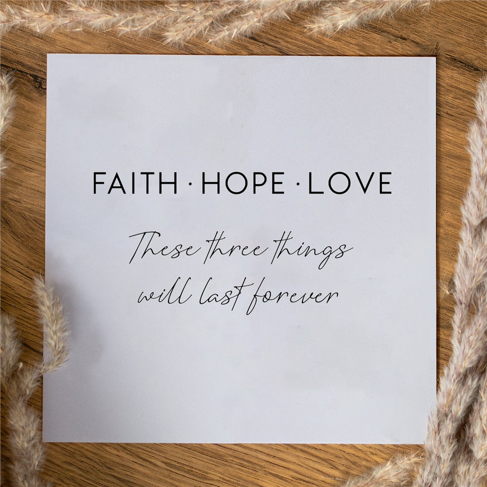Seek + Find Faith Hope Love Silver Bracelet