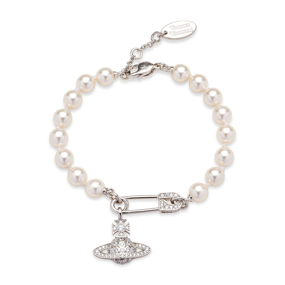 Vivienne Westwood Safety Pin Lucrece Pearl Bracelet